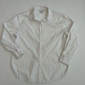 Athleta women’s Midday Oversized Poplin Shirt